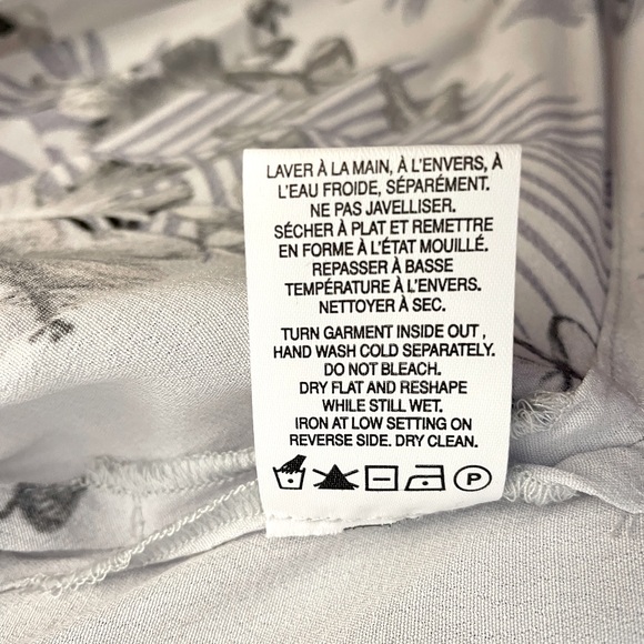 Reitmans Butterfly floral kimono top, plus size, Grey, NWT - Picture 6 of 7